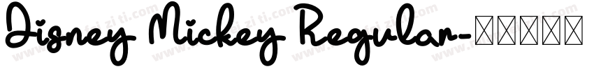 Disney Mickey Regular字体转换